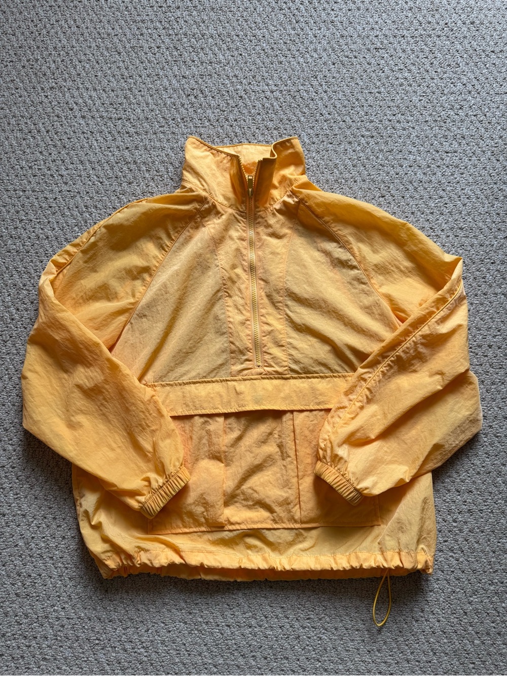 Banana Republic BR Sport Half-Zip Anorak – Mustard Yellow, Size S
